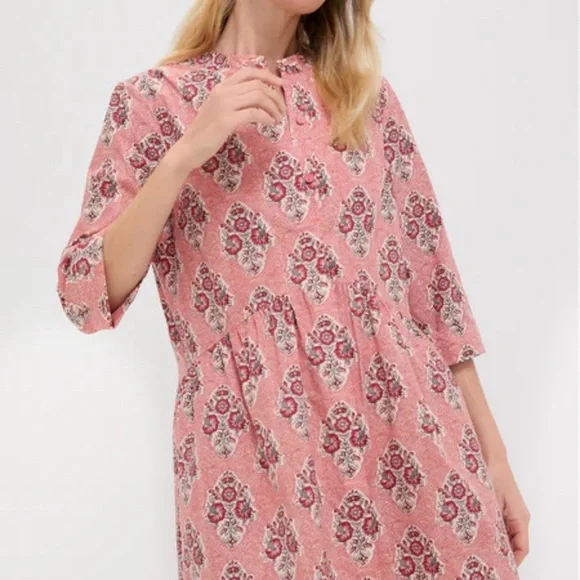 NWT Tuckernuck Scarlet Sonata Royal Shirt Dress XXXL Spring Summer Lightweight - Picture 7 of 8